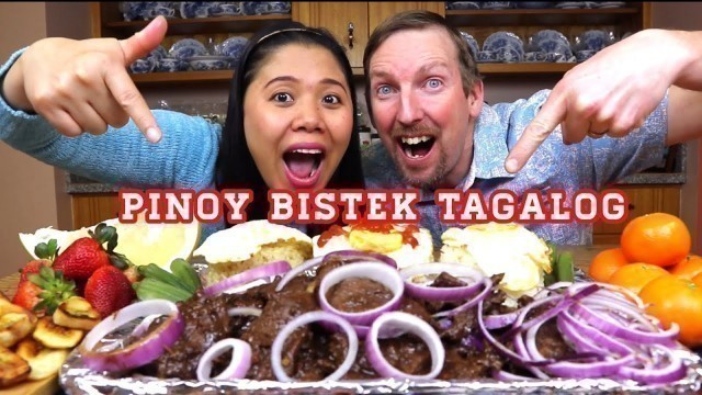 'PINOY BISTEK TAGALOG || PHILIPPINES FOOD MUKBANG'