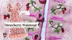 'Strawberry Dress but it\'s a 18th Century Waistcoat'