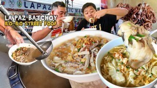 'Filipino Street Food | LA PAZ BATCHOY at PANCIT MOLO in ILOILO CITY, La Paz Public Market (HD)'