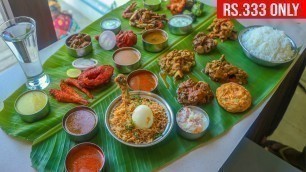 'சேலத்து கறிவிருந்து 22 varieties of Non-veg Food Rs.333 only | 22 dish in one leaf / Shanmuga Vilas'