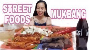 'STREET FOOD MUKBANG | BBQ, FISHBALLS, BETAMAX,ISAW | PH IHAW IHAW | MARRINEL TV'