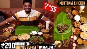 'Unlimited Buffet Meals & Non Veg Food Just @290rs Only | Unlimited Mutton+Chicken+Starters & Biryani'