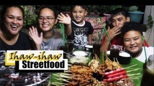 'FILIPINO STREET FOOD DIY IHAW-IHAW: BETAMAX, ADIDAS, LIVER, GIZZARD, ISAW MUKBANG W/ LAFAM'