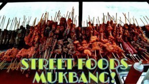 '#PINOY STREET FOOD MUKBANG!! IHAW-IHAW] Isaw, kwekwek,paa ng manok,Betamax,atay'