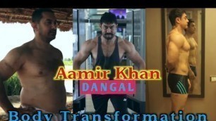 'Aamir Khan DANGAL fat to fit body transformation #shorts #dangal #bodytransformation  #motivation'