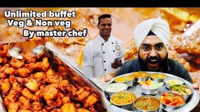 'Unlimited buffet veg & non veg | master chef | Jalandhar street food | pettoo Singh'