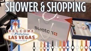 'Shower & Shopping in LAS VEGAS • Swatch • Fashion Show Las Vegas • Korean Hot Dog • Myungrang Hotdog'