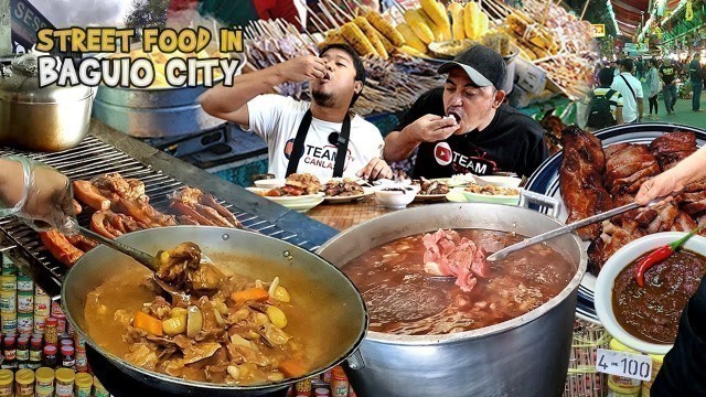 'Filipino Street Food | PORK LIEMPO DINUGUAN at BAKARETA in Slaughter House Baguio City (HD)'