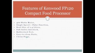 'Kenwood FP120 Compact Food Processor Review'