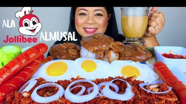 'FILIPINO BREAKFAST ALA JOLLIBEE | PINOY ALMUSAL |FILIPINO FOOD PHILIPPINES MUKBANG'