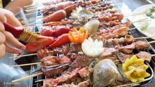 'Philippines Street Food in Beach Cafe Lingayen | Best Place to Eat Street Food in Pangasinan'