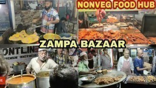 'Surat Best Non Veg Street Food Market in Zampa Bazaar for 365 Days | Surat Street Food Non Veg: Anzi'