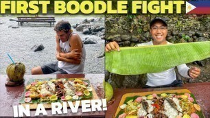 'FIRST FILIPINO RIVER BOODLE FIGHT - Philippines Food and Spa Day (Antique Province)'