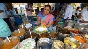 'Hardworking Lady Selling Unlimited Meals Veg & Non Veg | Indian Street Food'