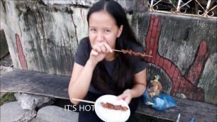 'STREET FOOD in the PHILIPPINES: Tambay sa Isawan - Isaw, Betamax atbp.'