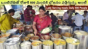 'Cheapest Roadside Unlimited Non Veg Food || Hard Working Women Selling Meals || South Indian  Food'