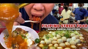 'Filipino Street Food | Famous Sotanghong, Legendary Palabok in Quiapo, Manila, Philippines'