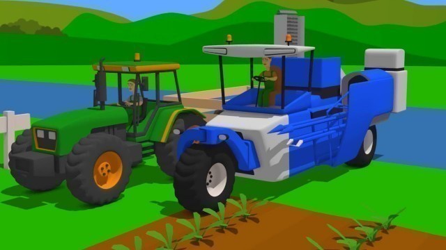 'Cartoons Animations for Kids - Tractor compilation and Farm Work | Tractors for the little ones'