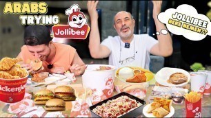 'ARAB Dad Tries Jollibee For The FIRST TIME! (Filipino Fast Food) 