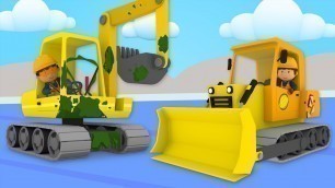 'Big Trucks and Tractors at Carl\'s Car Wash | Cartoons for Kids'