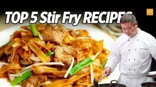 'Top 5 Stir Fry Recipes by Chinese Masterchef | Cooking Chinese Food • Taste Show'