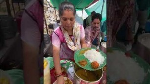 'Hardworking Lady Selling Non Veg Meal at Just ₹90 #shorts #streetfood'