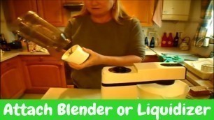 'How to connect the liquidizer or blender to Kenwood Chef'