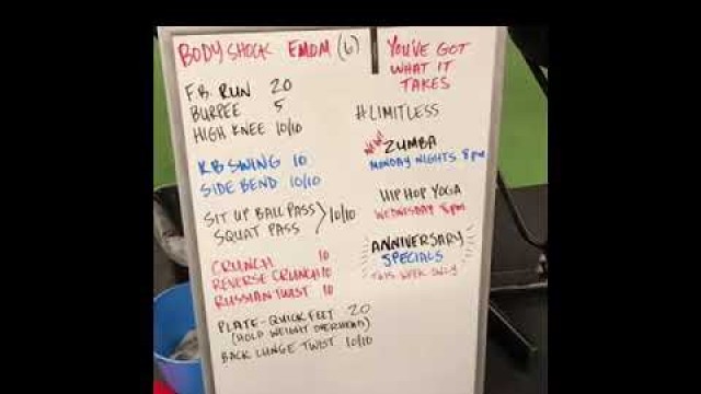 'WOD 65: Body Shock EMOM. 5 Circuits. 6 Rounds'