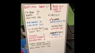 'WOD 65: Body Shock EMOM. 5 Circuits. 6 Rounds'