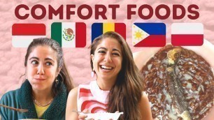 'Trying 5 Comfort Foods From 5 Countries | Indonesia, Romania, Mexico, Philippines, Poland'