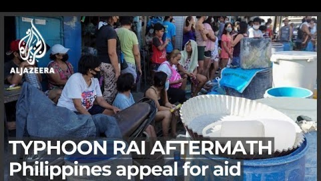 '‘Desperate’ need for water, food in typhoon-hit Philippines'