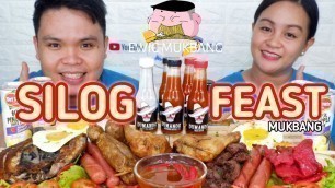 'SILOG FEAST Mukbang / Filipino Food Mukbang / Mukbang Philippines / Collab W/ @Apinya Harder'