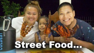 'Filipino Street Food - Isaw, Betamax (Blood) Gizzards, Chicken neck, Intestines & Chicken feet etc.'