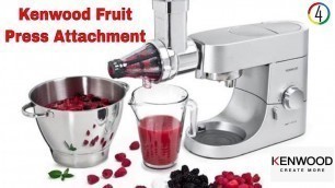 'How to use Kenwood Fruit Press Attachment Demonstration (AT644)'