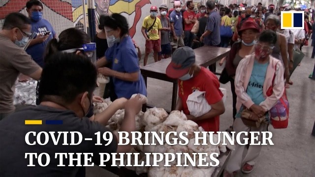 'Long queues for free meals as millions in the Philippines go hungry amid coronavirus pandemic'