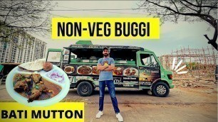 'RAJWADA MUTTON | NON-VEG FOOD TRUCK | JAIPUR FOOD TOUR | WHITE MUTTON RECIPE | NON-VEG WITH BATI'