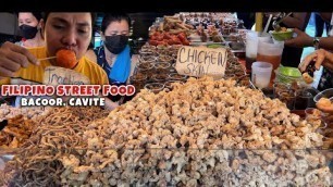 'Filipino Street Food Overload | Chicken Skin, Trachea, Proben, Kwek Kwek, Fish Ball, Tempura, Lumpia'
