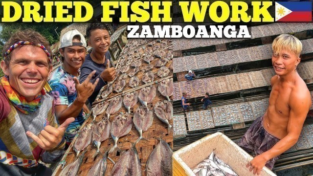 'PHILIPPINES DRIED FISH HOUSE - Workers In Zamboanga Make This Stinky Filipino Food!'