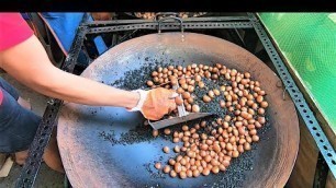 'Roasting Castanas | Chestnut | Street Food Philippines'