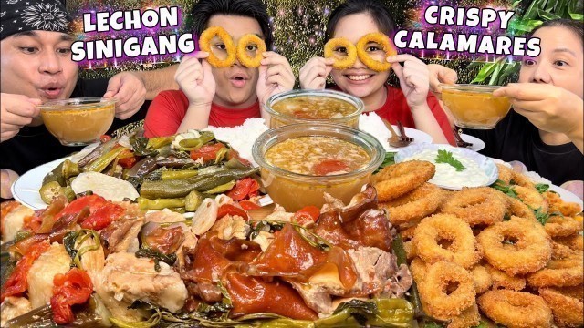 'LECHON SINIGANG & CRISPY CALAMARES MUKBANG PINOY MUKBANG PHILIPPINES MUKBANG'