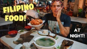 'Eating FILIPINO FOOD at Famous NIGHT MARKET In Philippines (Tagum, Davao Del Norte)'