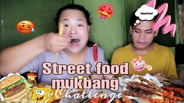 'Street foods Mukbang ( betamax, tenga, atay, isaw,hotdog, tokong, lugaw, dinuguan, calamares,  etc.'