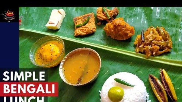 'Simple Bengali Lunch Thali_Bengali Non Veg Thali_Home Made Lunch Items'