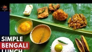 'Simple Bengali Lunch Thali_Bengali Non Veg Thali_Home Made Lunch Items'