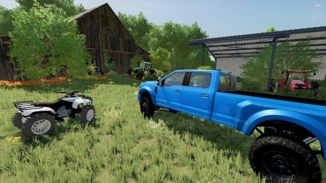 'Finding abandoned farm full of tractors and more | Farming Simulator 22'