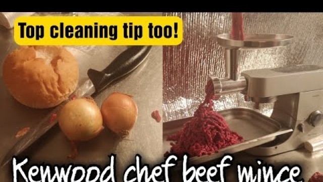 'How to mince / grind beef with kenwood chef & top cleaning tip! #kenwoodchef #mincedbeef #grassfed'