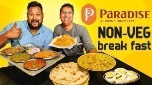 'Paradise NON VEG Breakfast | Kheema Roti | Hyderabadi Food'