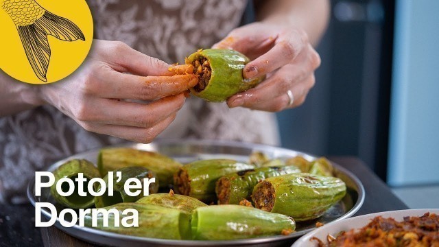 'Potoler dorma—two versions | Bengali stuffed pointed gourd recipe'