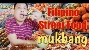 'Filipino street food mukbang | isaw ,betamax atbp. eme #44'