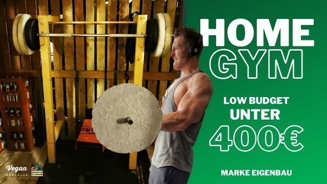 'HOMEGYM für unter 400€ - Power Rack, Beton Gewichte, Kabelzug selber bauen'